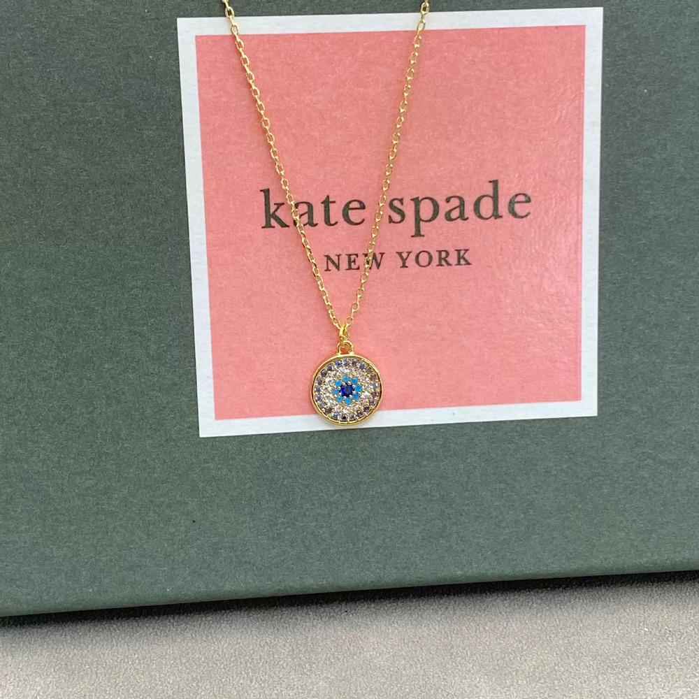 kate spade Colorful Zircon Geometric Round Necklace